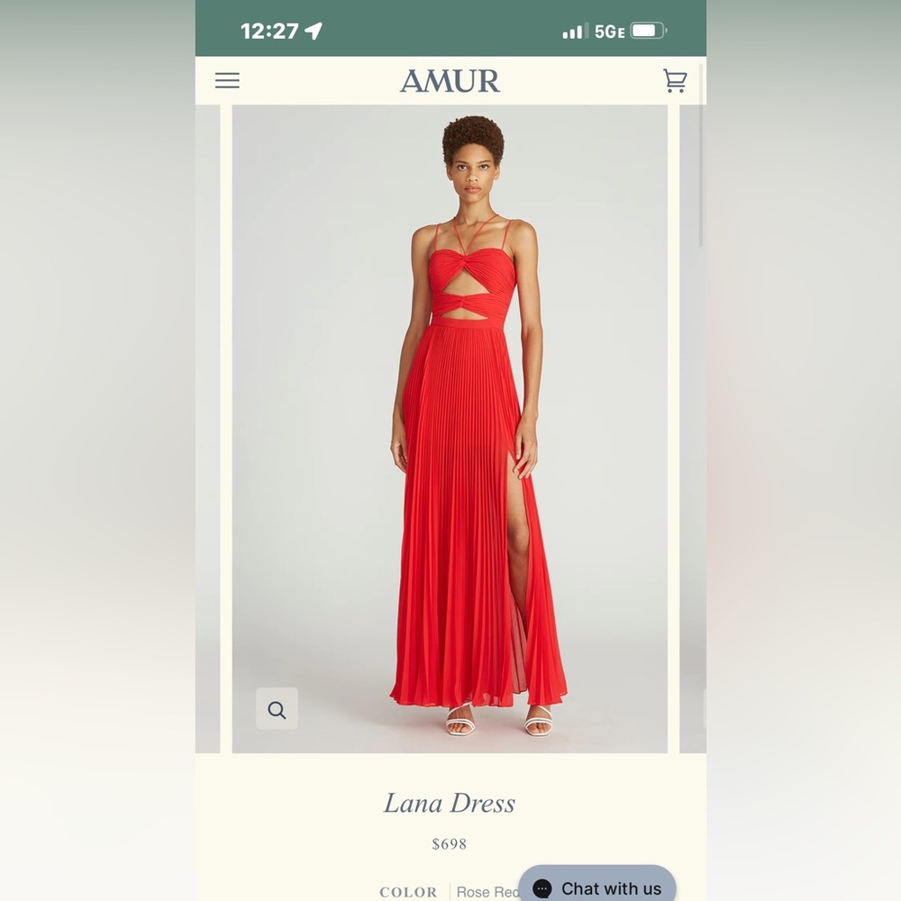 Amur Lana Dress Red